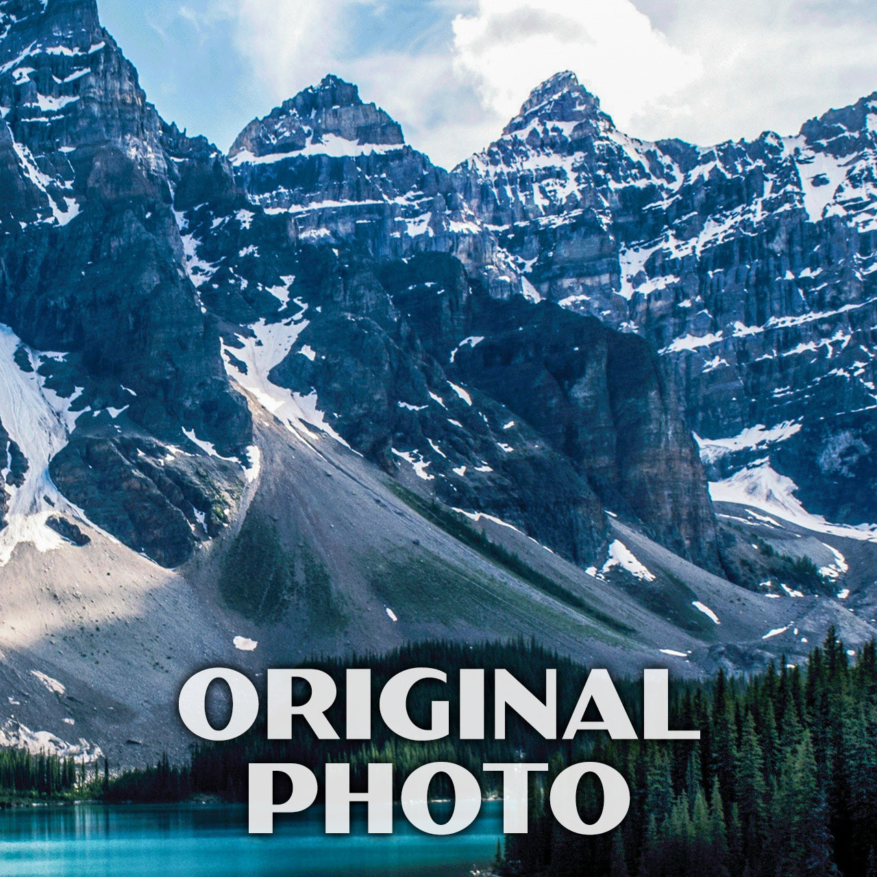 Banff National Park Poster-WPA (Moraine Lake)