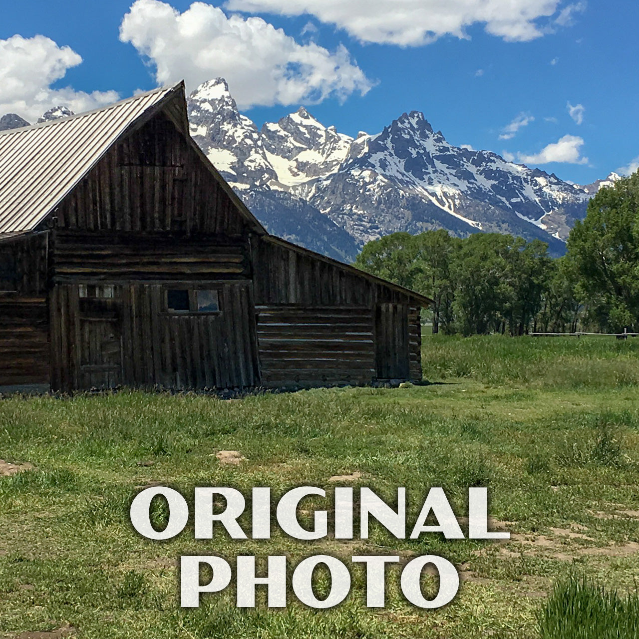 Grand Teton National Park Poster-WPA (Mormon Row)