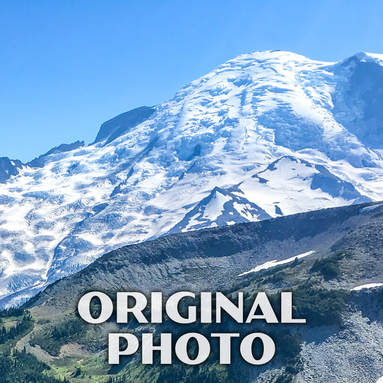 Mount Rainier National Park Poster-WPA (Sunrise Rim Trail)