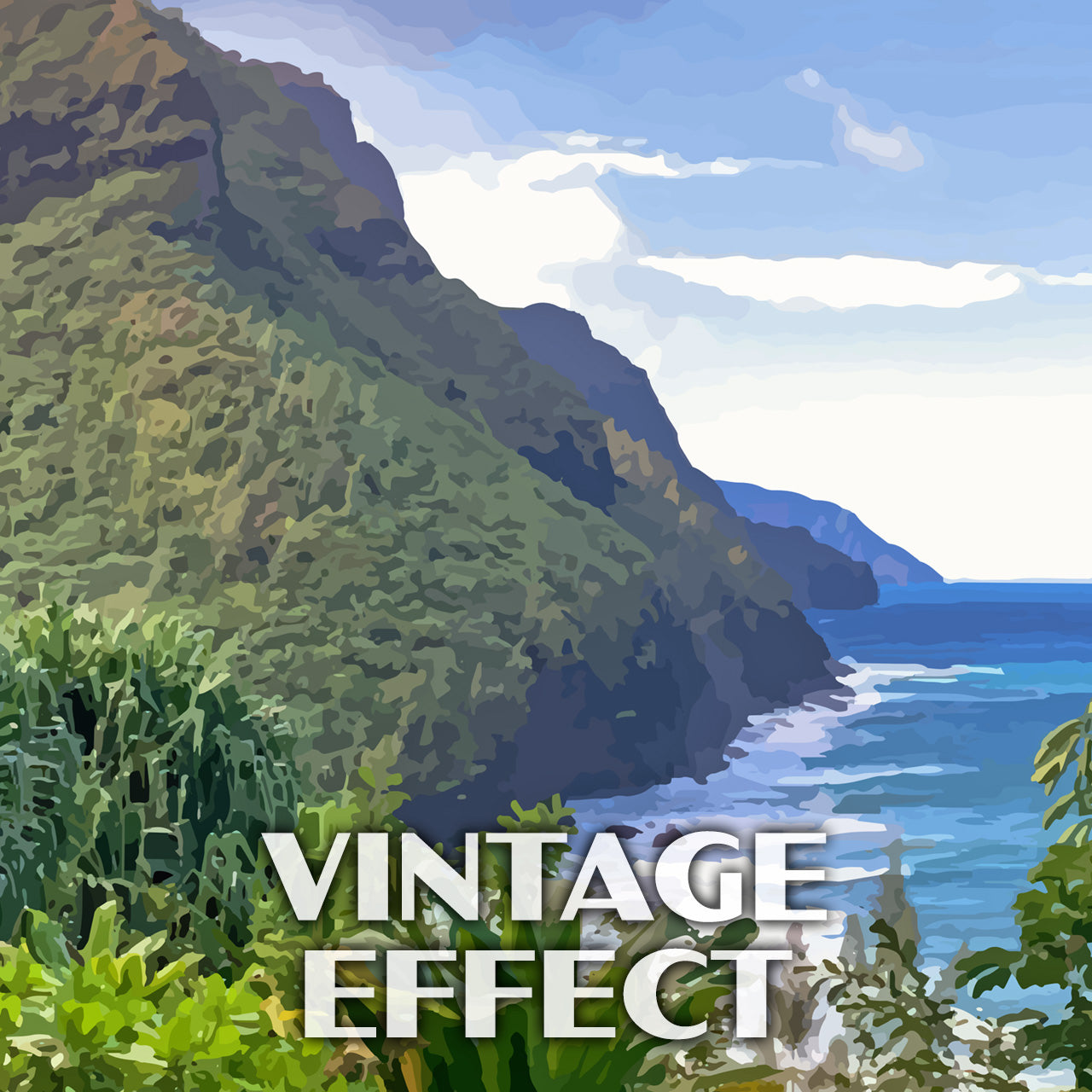 Na Pali Coast State Park Poster-WPA (Kalalau Trail)