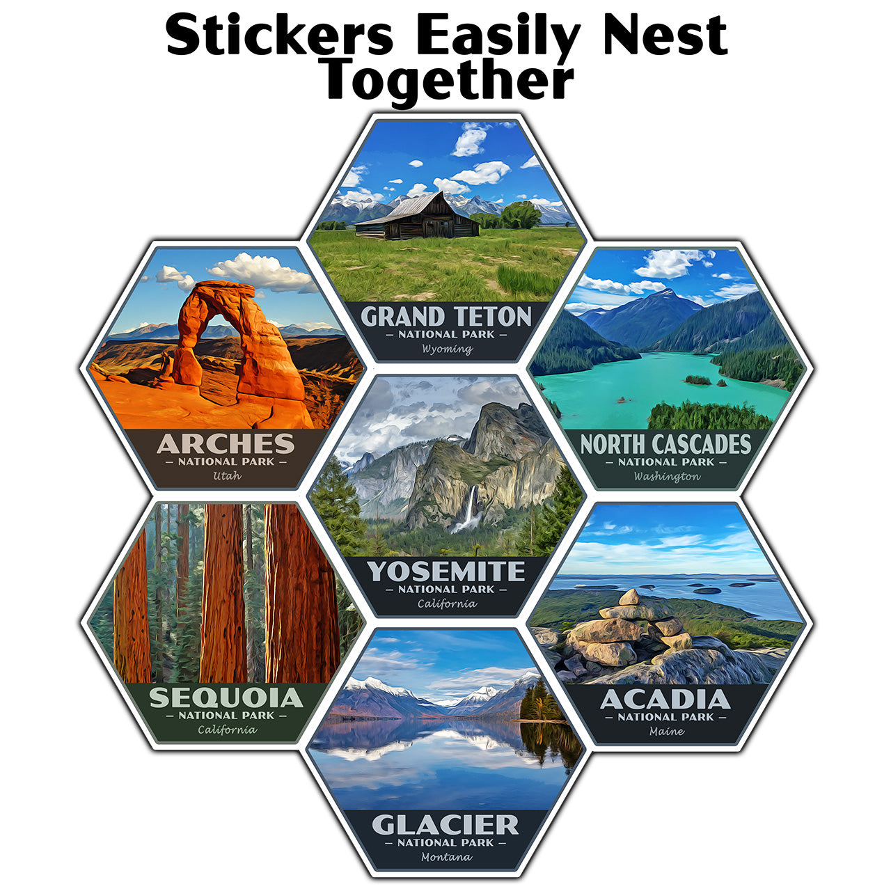 Banff National Park Sticker (Lake Louise) - Hex