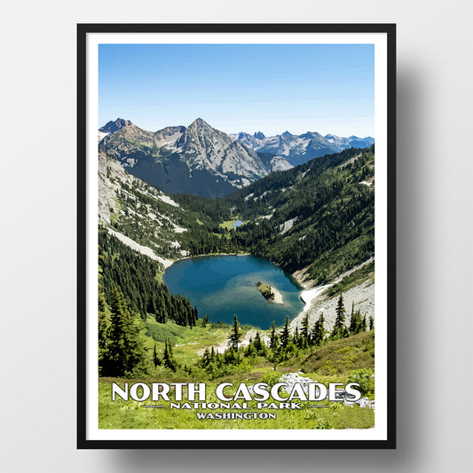 north cascades national park poster