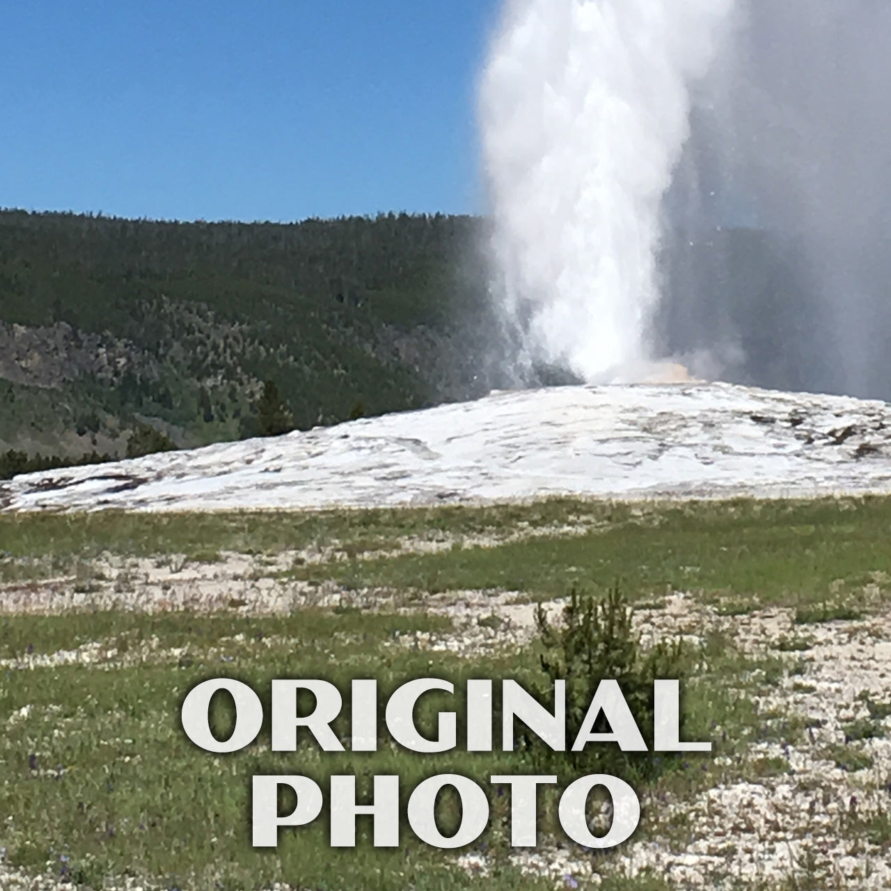 Yellowstone National Park Poster-WPA (Old Faithful)