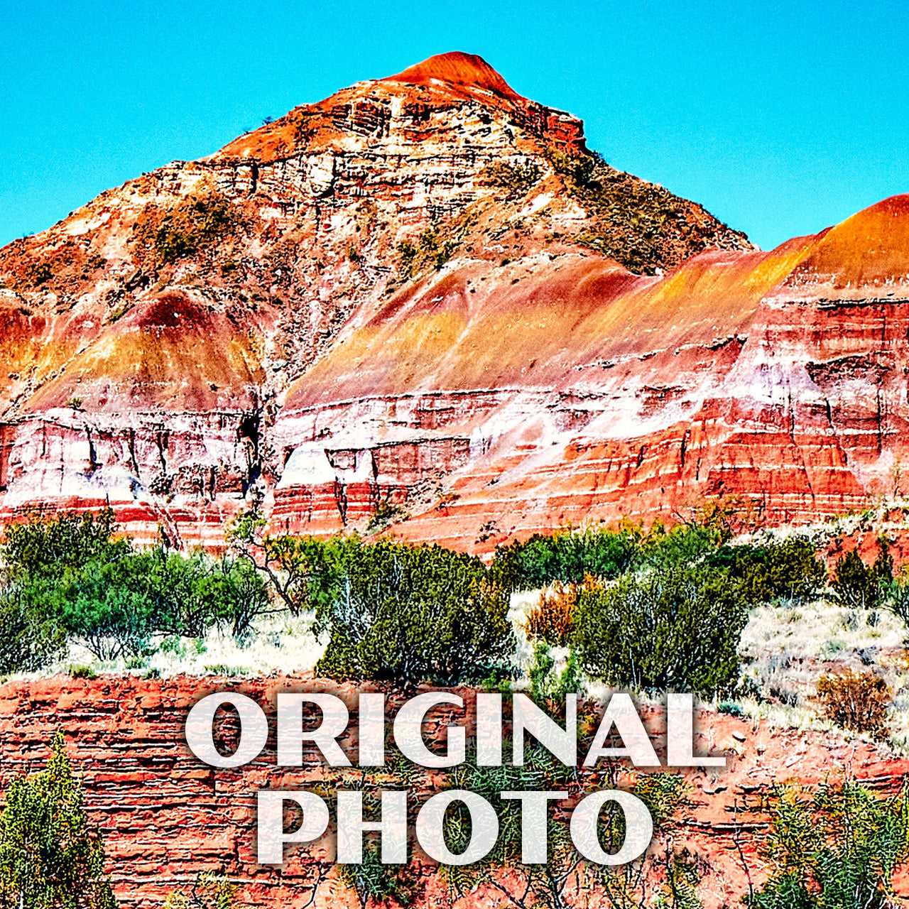 Palo Duro Canyon State Park Poster-WPA (Capitol Peak)