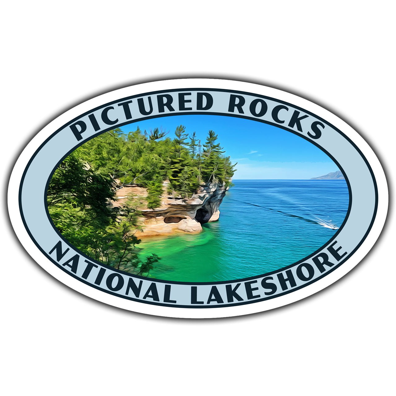 pictured rocks national lakeshore sticker