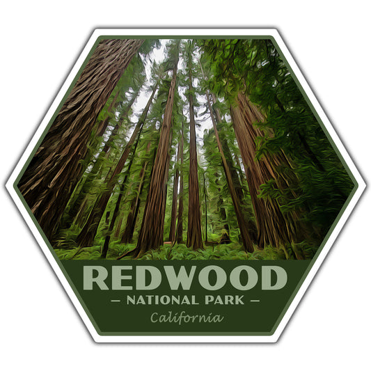 Redwood national park sticker