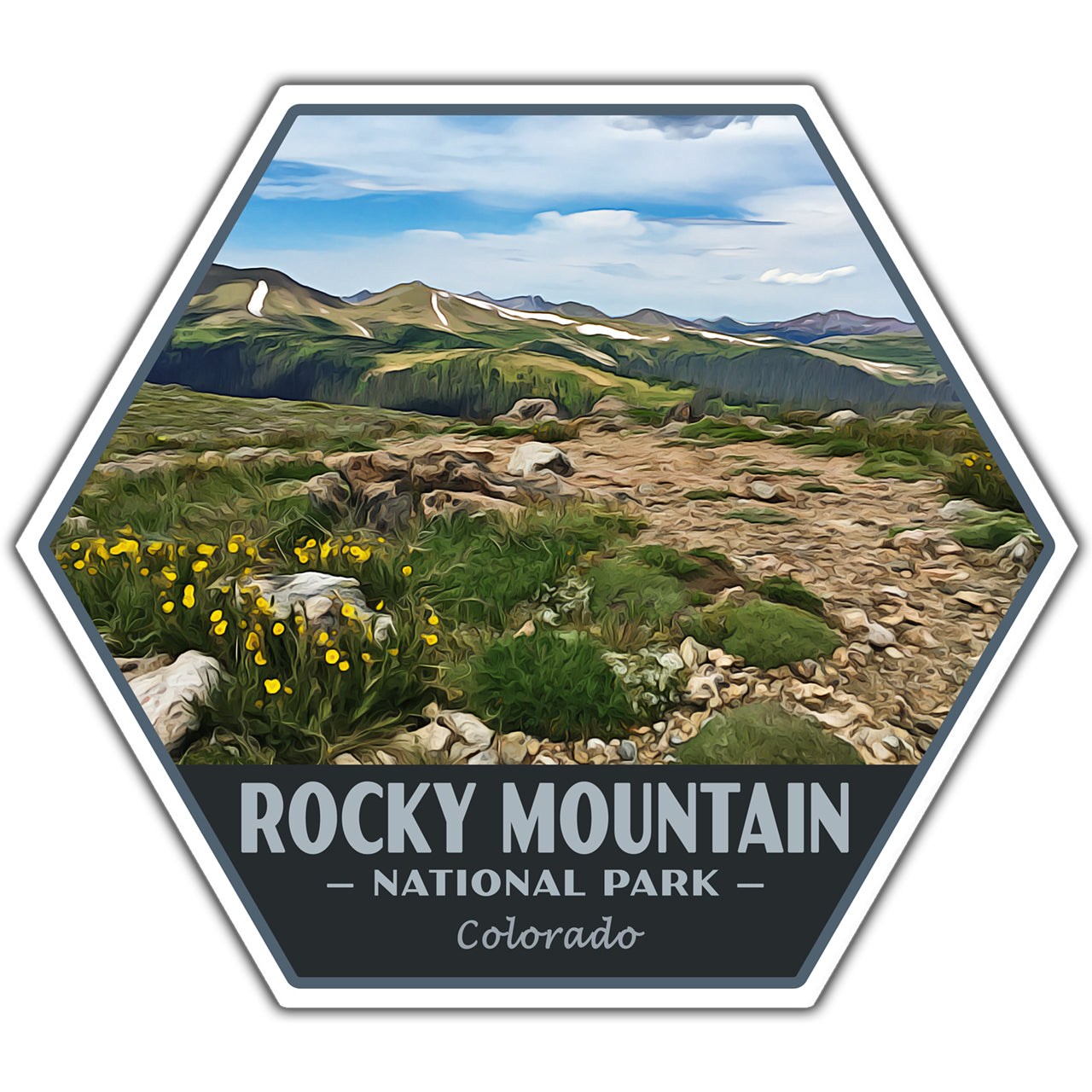 Rocky Mountain national park sticker