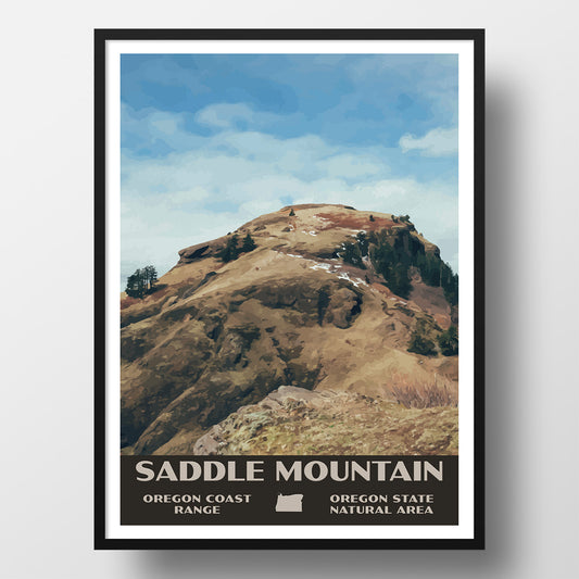 Saddle Mountain Poster