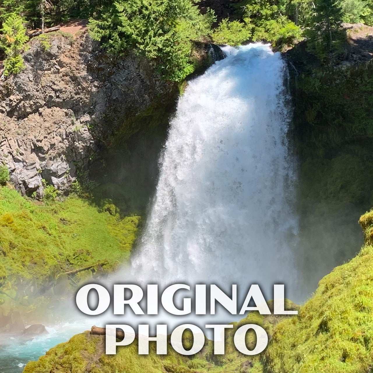 Willamette National Forest Poster-WPA (Sahalie Falls)