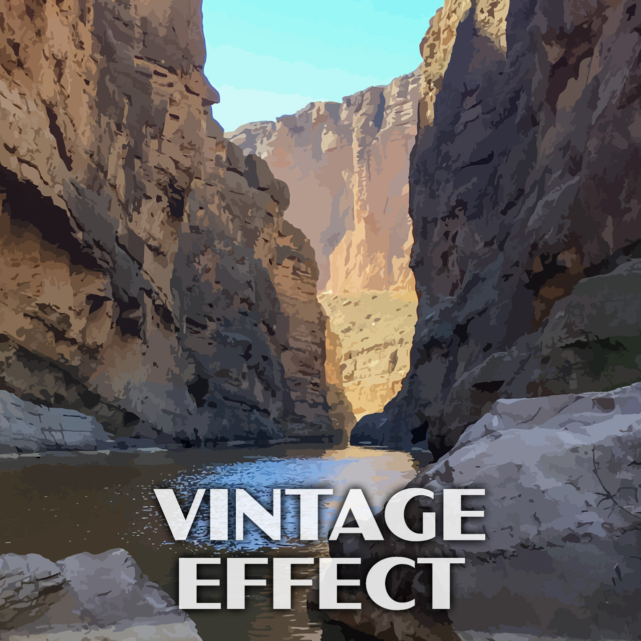 Big Bend National Park Poster-WPA (Santa Elena Canyon)