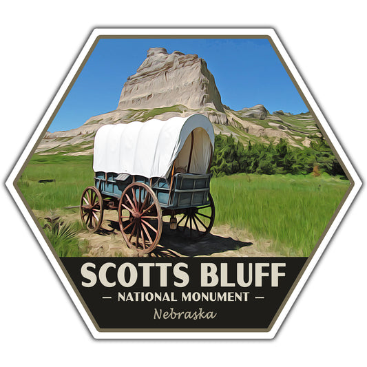 Scotts Bluff national monument sticker