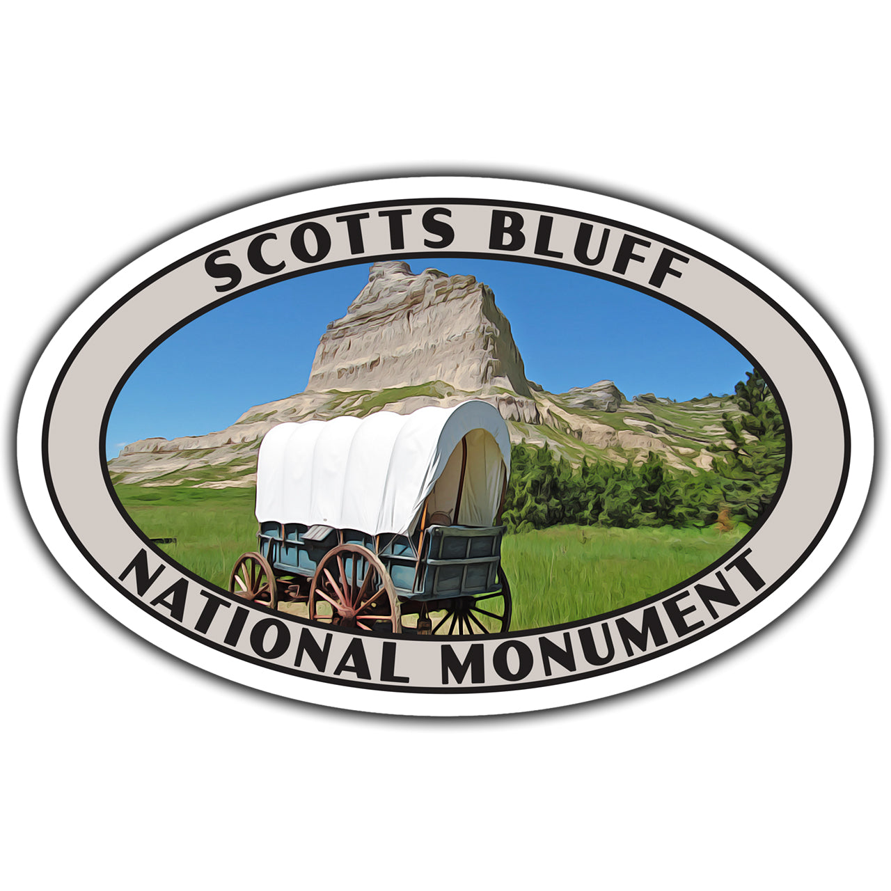 Scotts Bluff national monument sticker