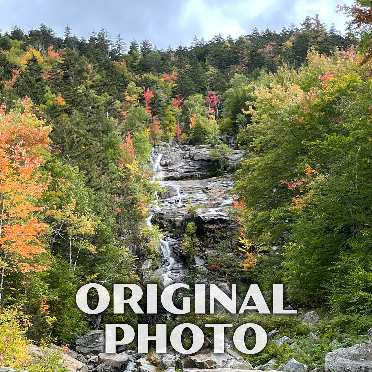 Silver Cascade Poster-WPA (Crawford Notch) (New Hampshire State)