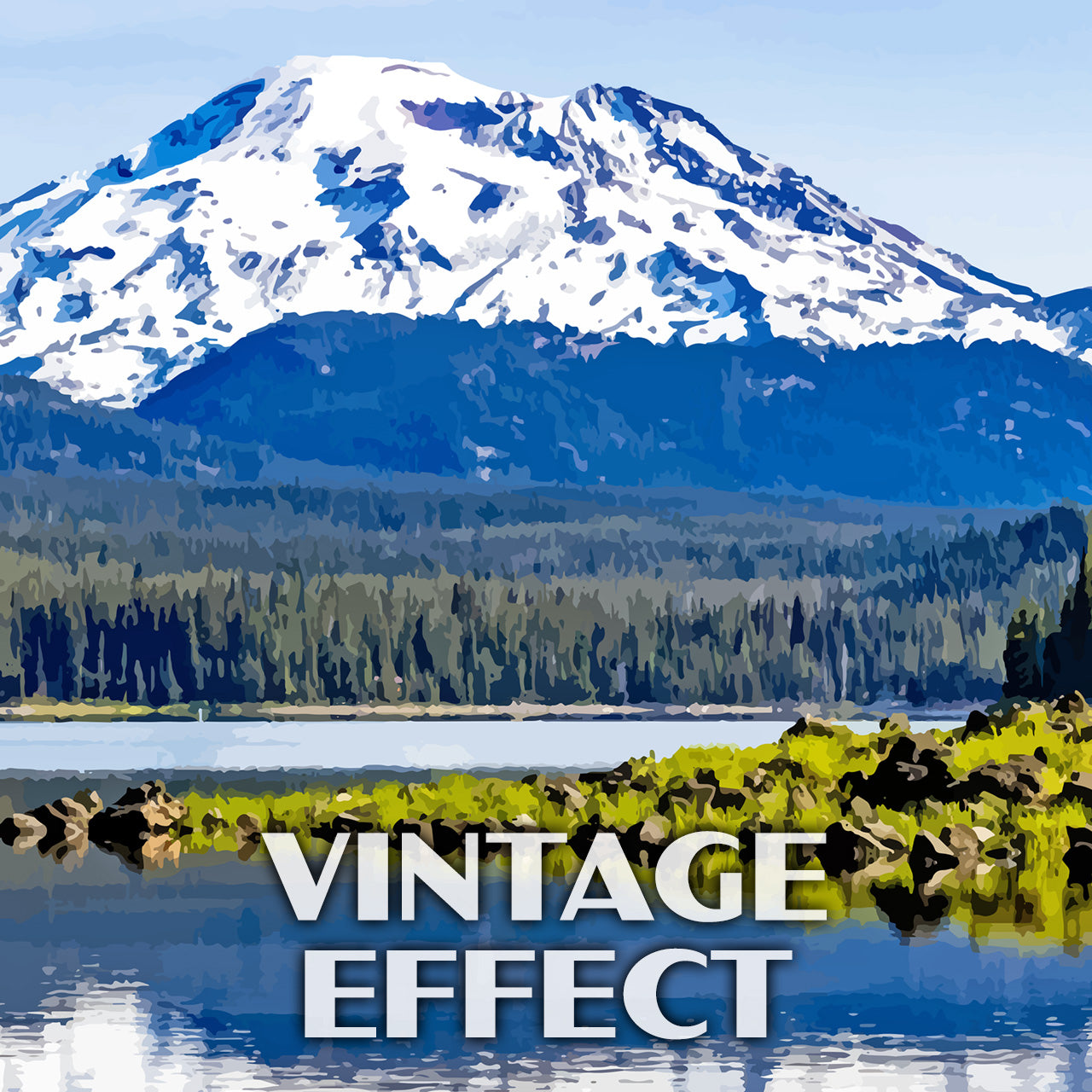 South Sister Poster-WPA (Three Sisters Wilderness) (Oregon State)