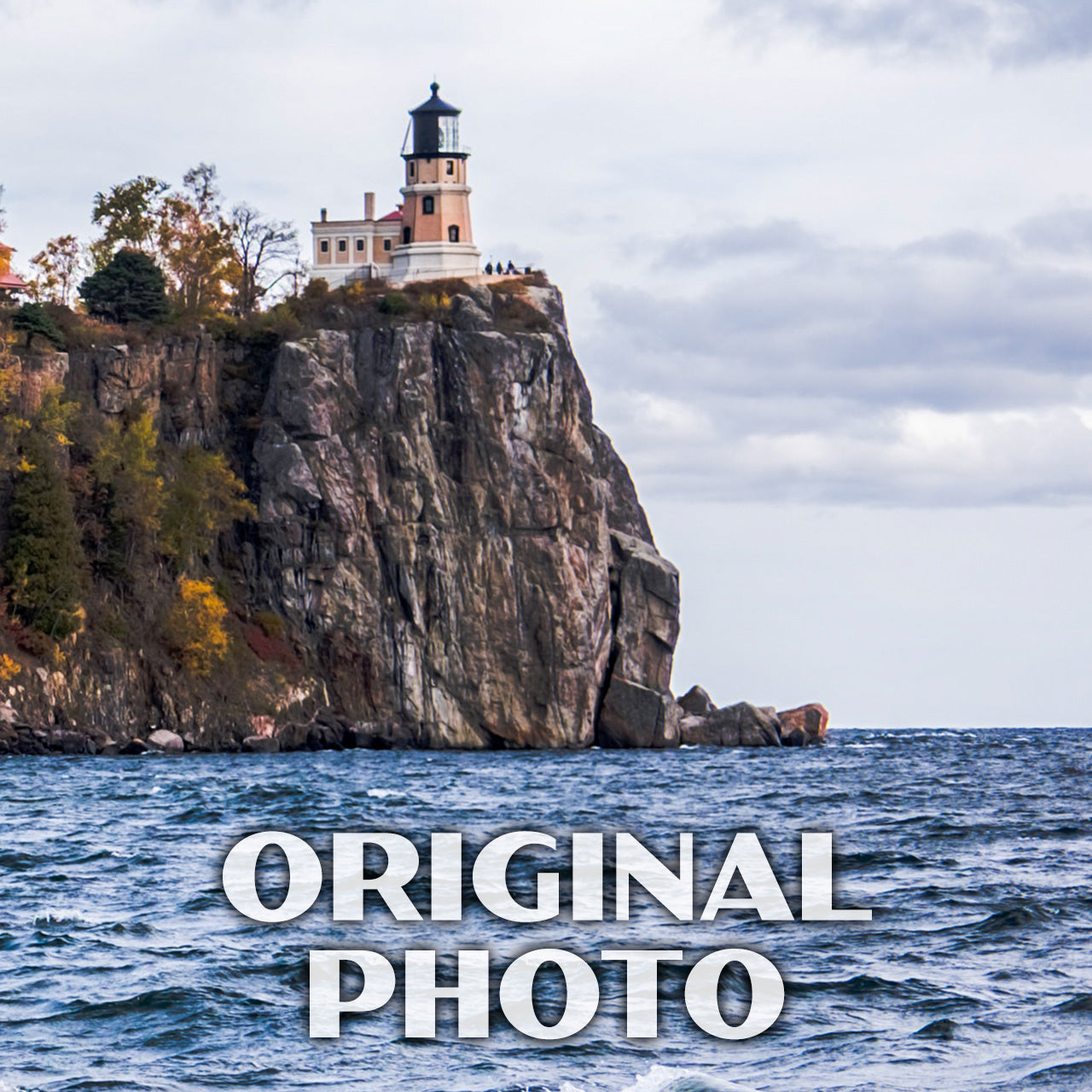 Split Rock Lighthouse State Park Poster-WPA (Stormy Seas in Fall)