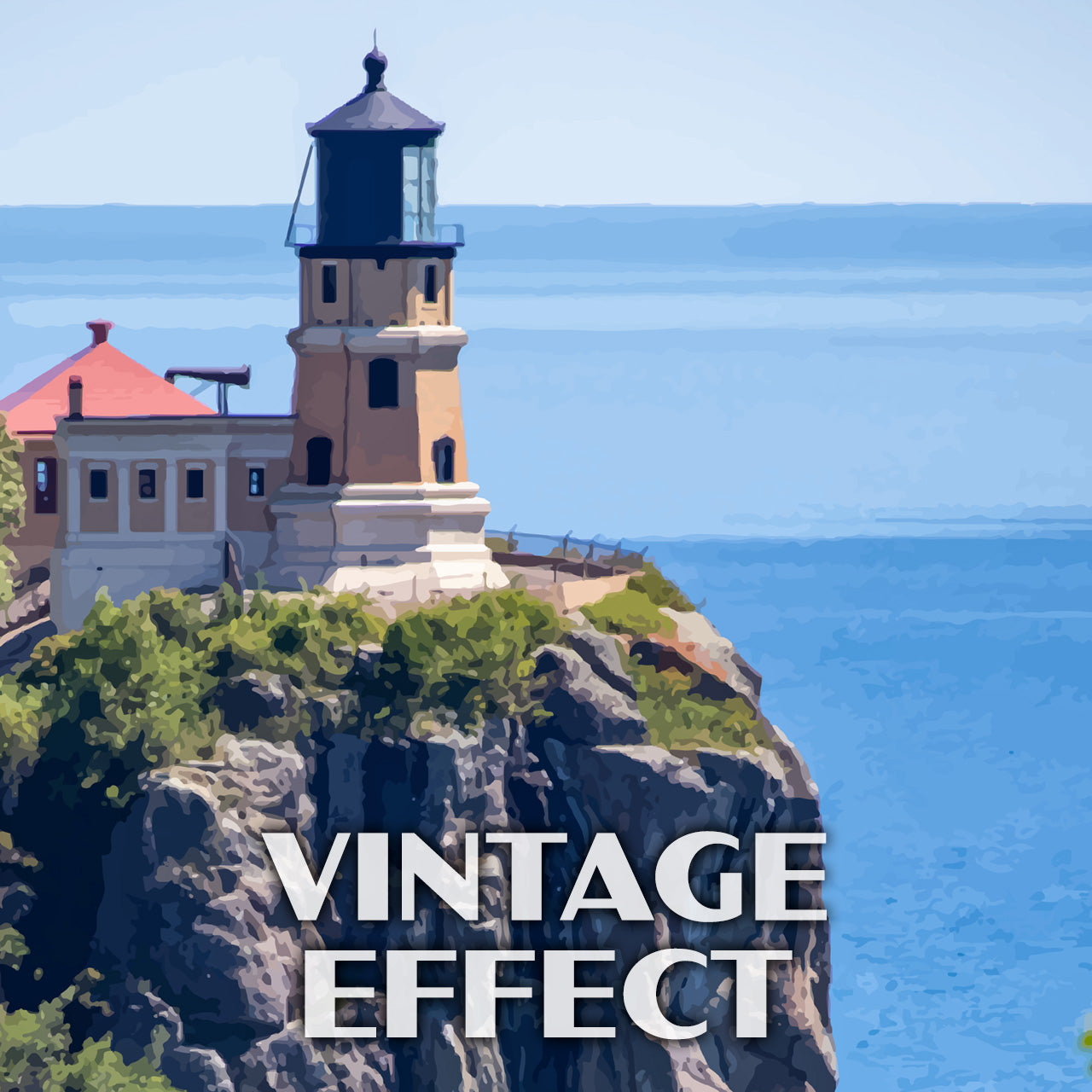 Split Rock Lighthouse State Park Poster-WPA (Summer)