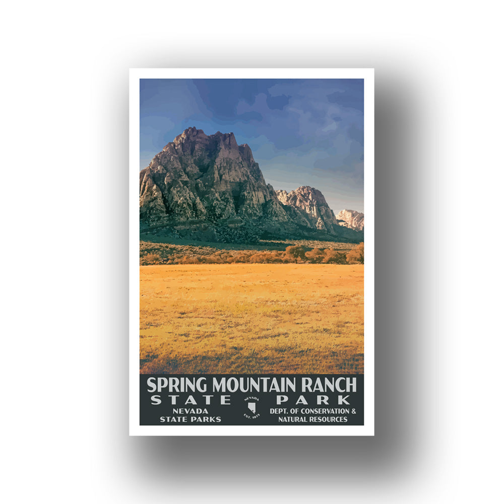 Spring Mountain Ranch State Park Poster-WPA (Panoramic View)