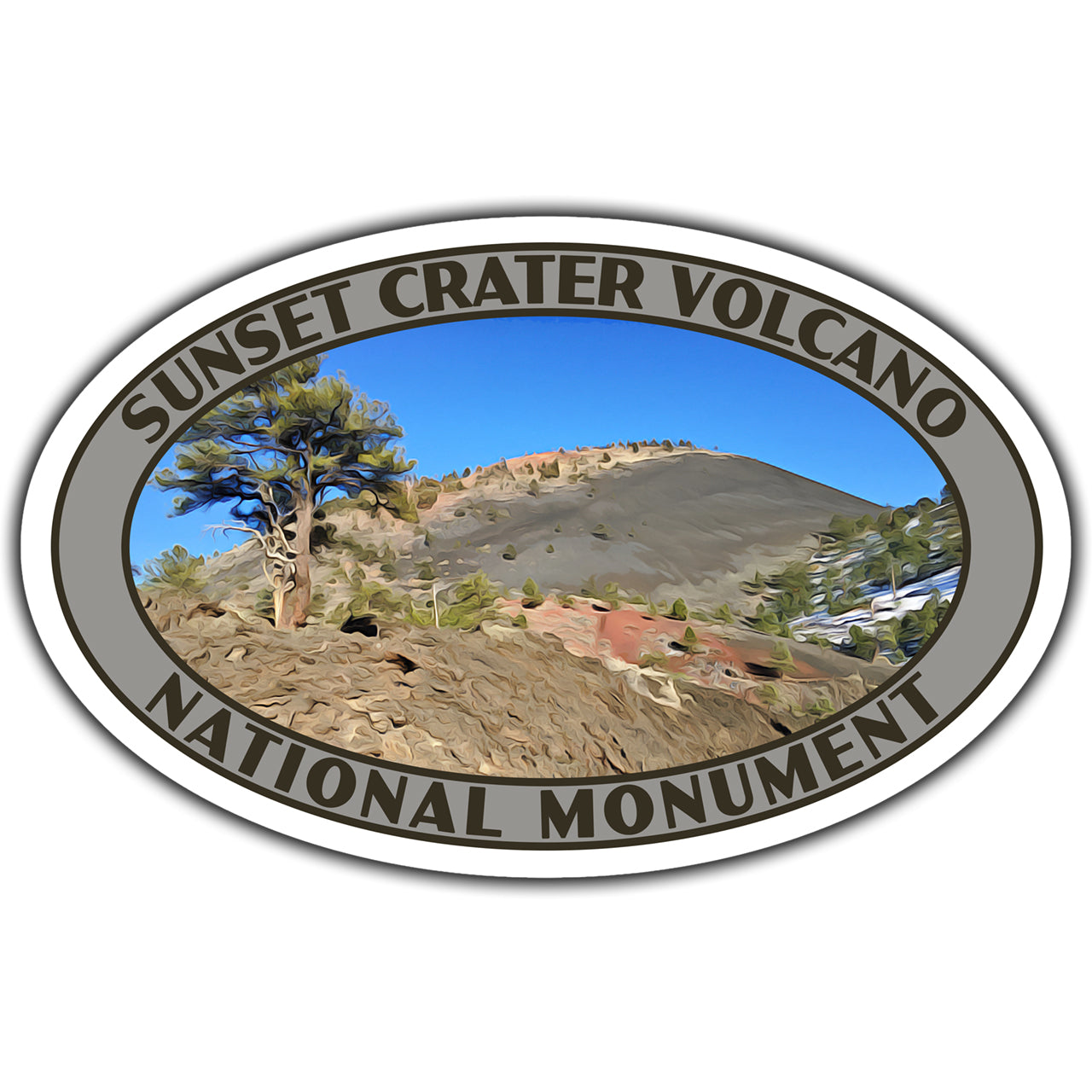 Sunset Crater Volcano national monument sticker