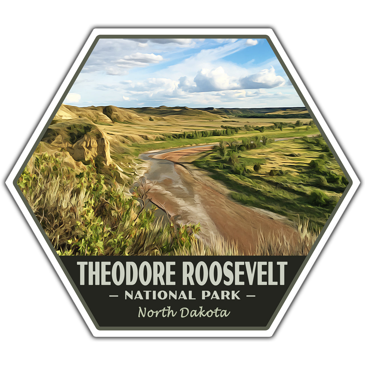 Theodore Roosevelt national park sticker