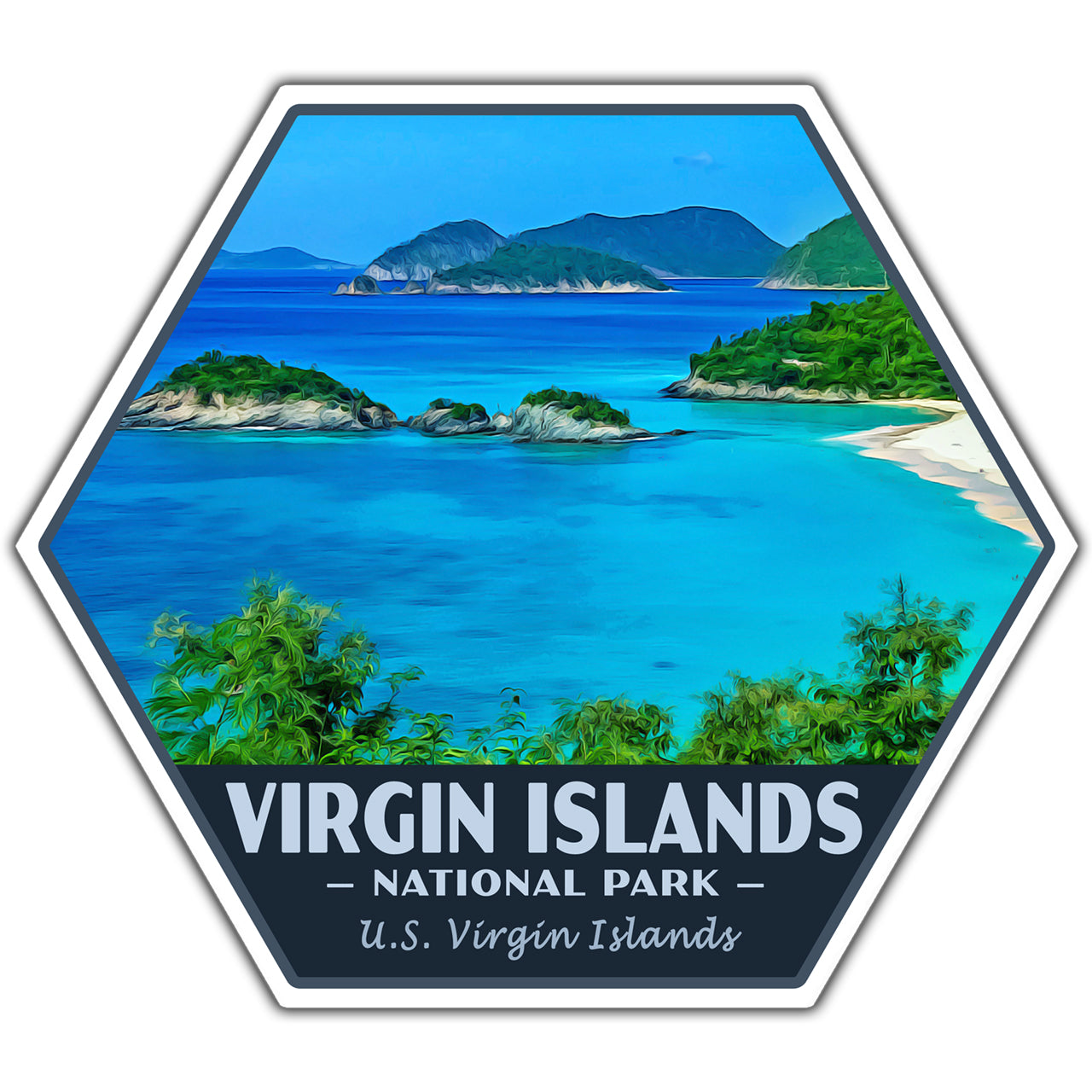 Virgin Islands national park sticker