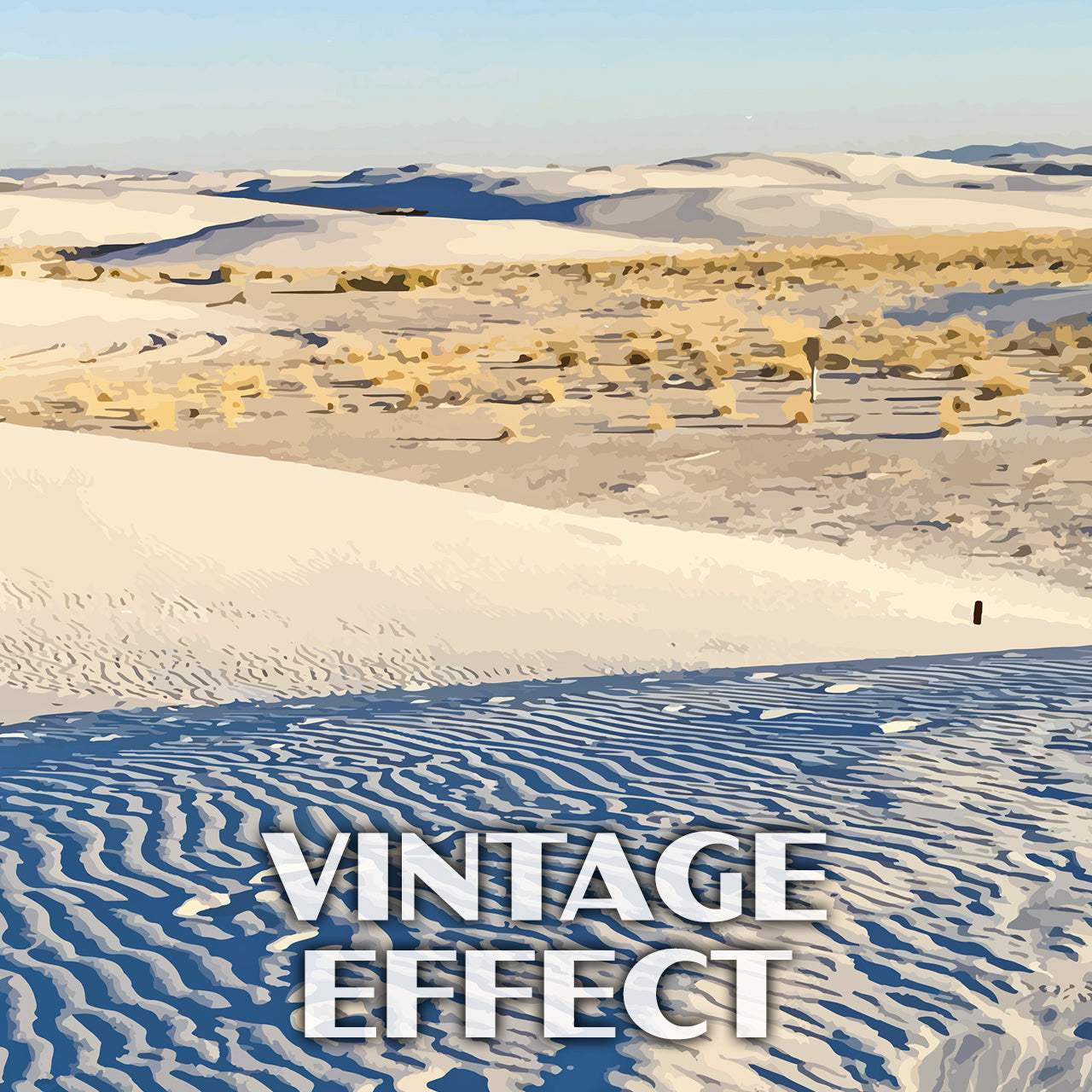 White Sands National Park Poster-WPA (White Sands)