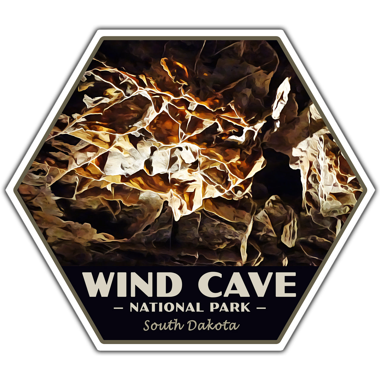 Wind Cave national park sticker