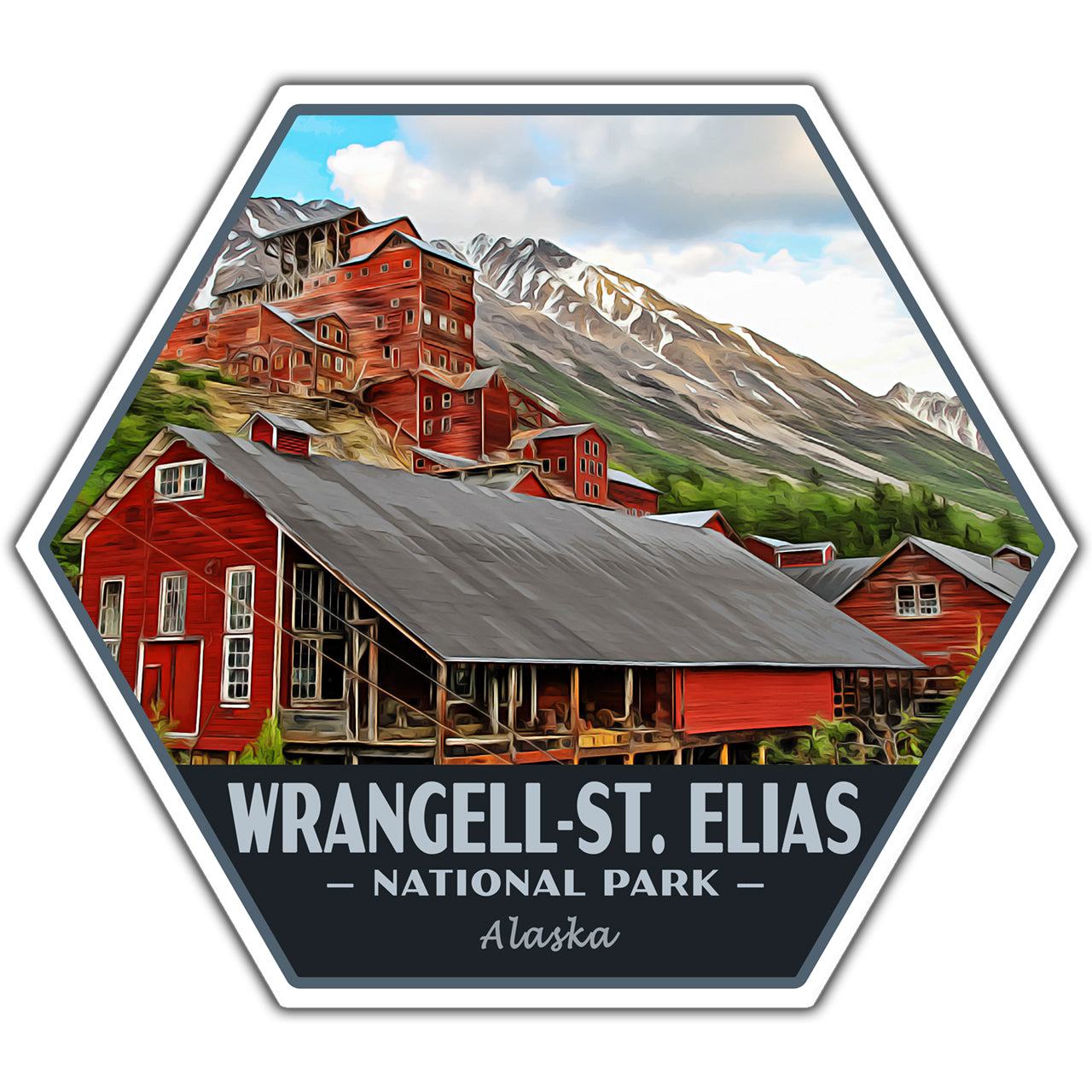 Wrangell St Elias national park sticker