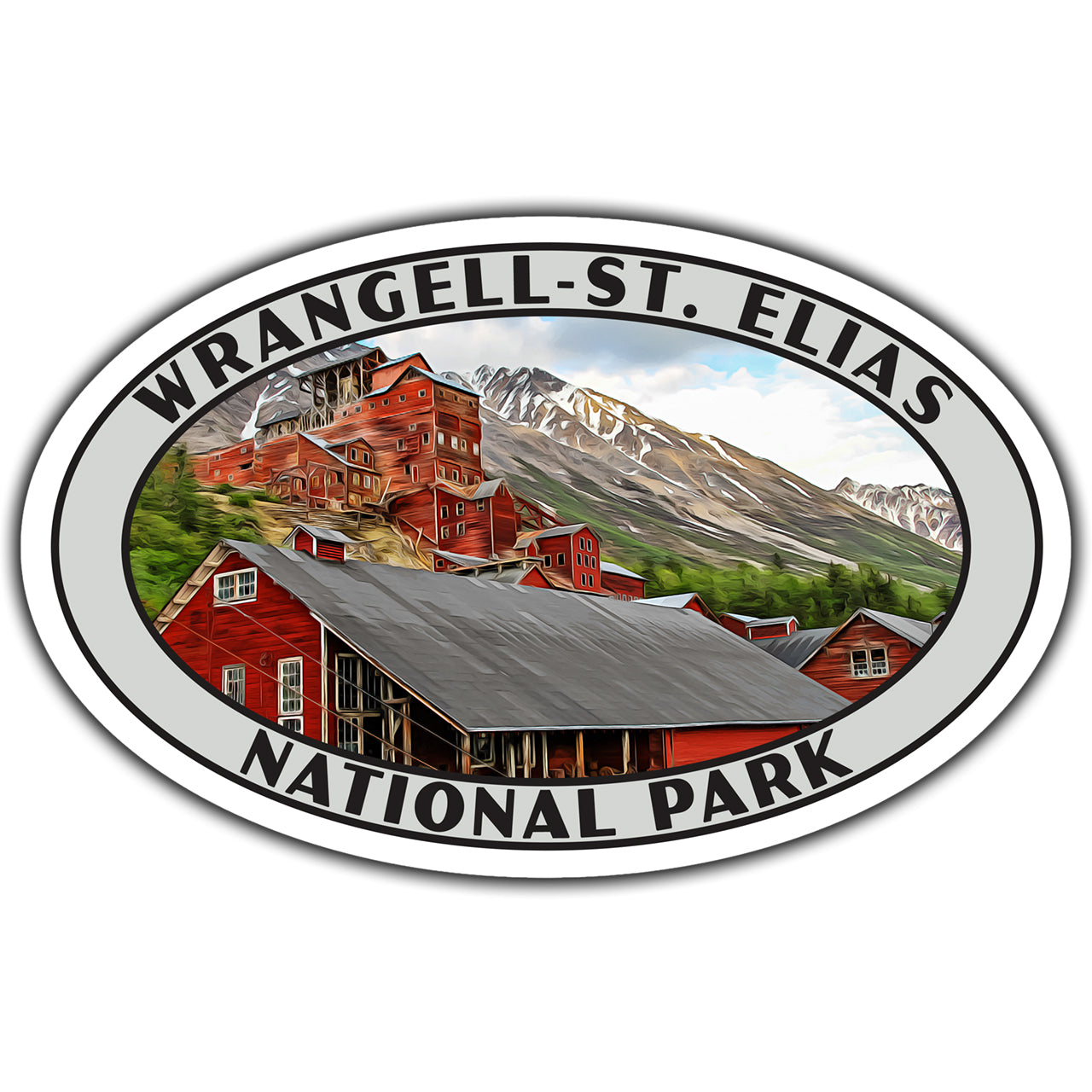 Wrangell St Elias national park sticker