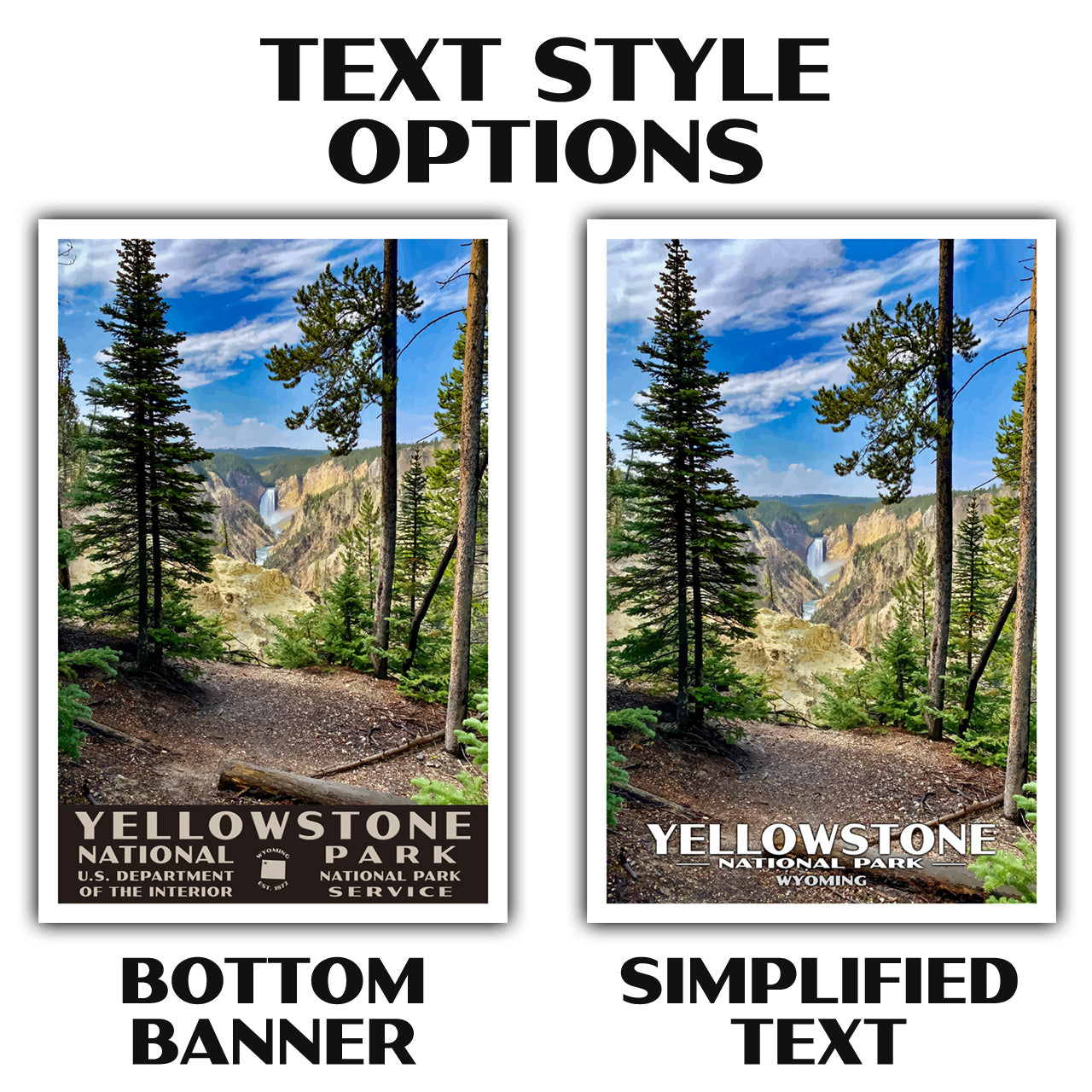 Yellowstone National Park Poster-WPA (Artist Point)