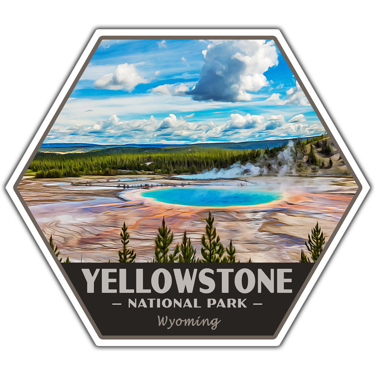 yellowstone national park sticker