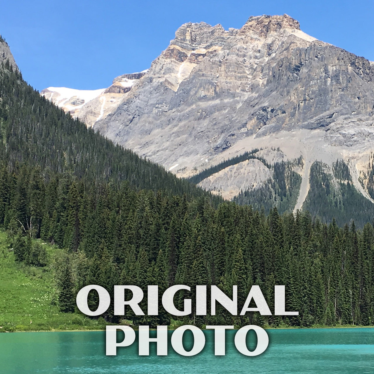 Yoho National Park Poster-WPA (Emerald Lake)