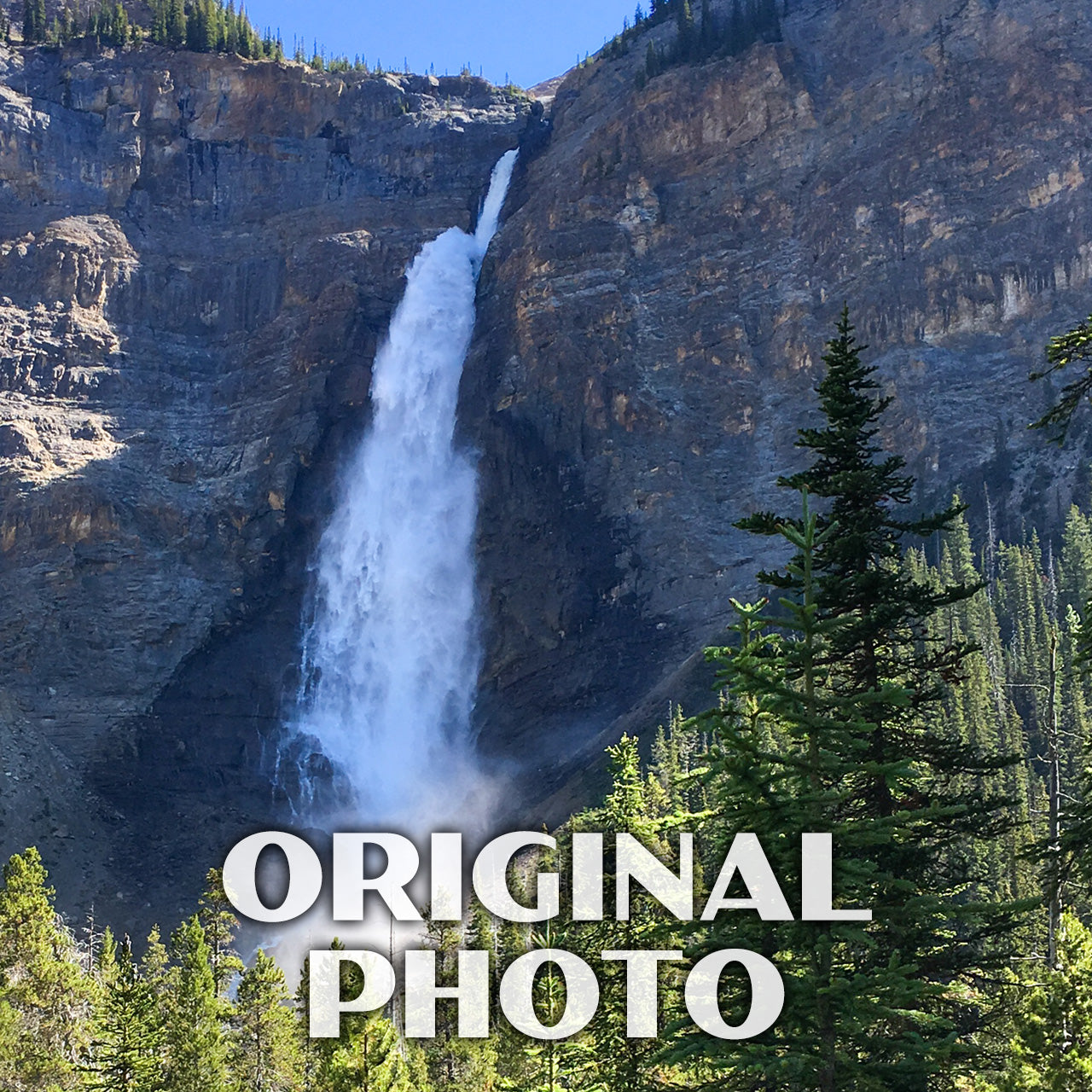 Yoho National Park Poster-WPA (Takakkaw Falls)