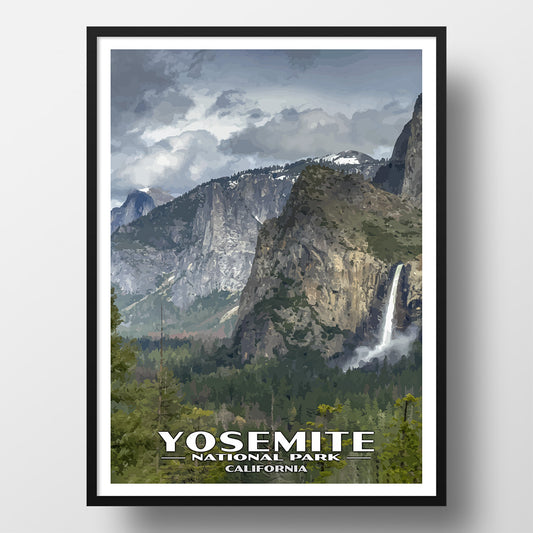 Yosemite national park poster