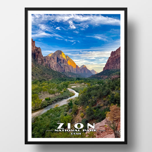 zion national park poster