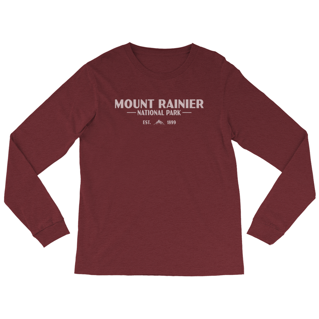 Mount Rainier National Park Long Sleeve Shirt (Simplified)