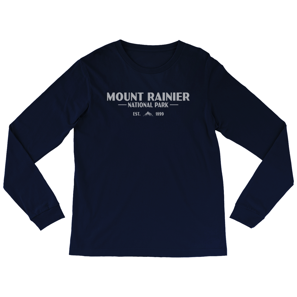 Mount Rainier National Park Long Sleeve Shirt (Simplified)